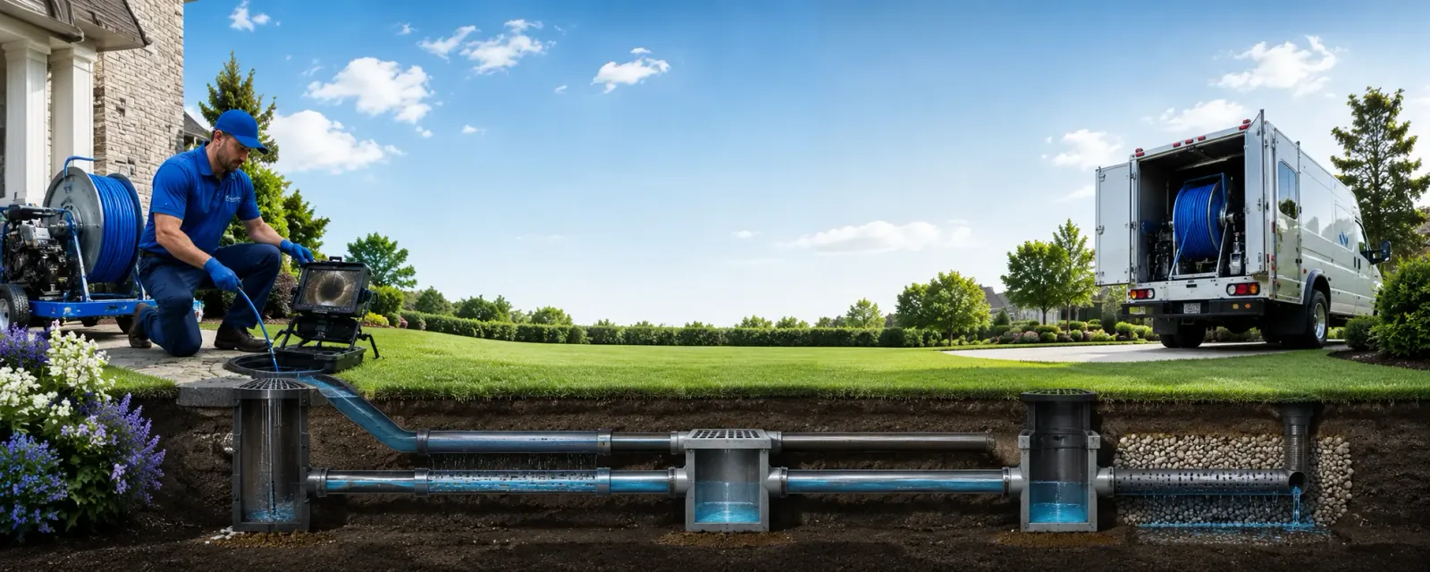 Outdoor drain cleaning information for Java Center, NY